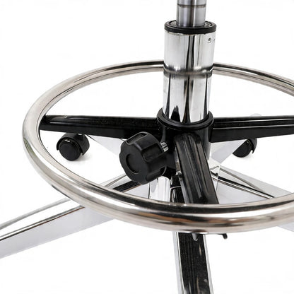 Atlas Tattoo Artist Saddle Stool With Backrest & Footrest