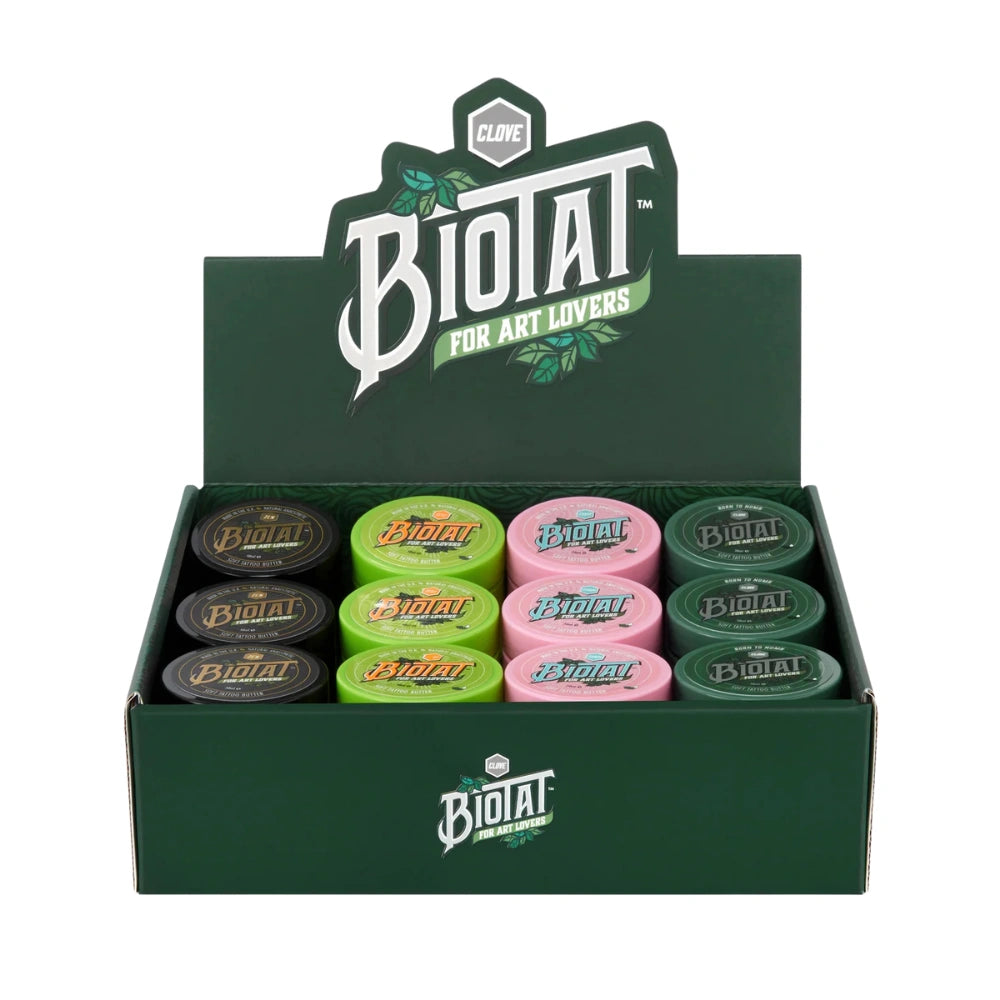 Biotat Assorted Soft Tattoo Butter (Box of 12 x 50ml)