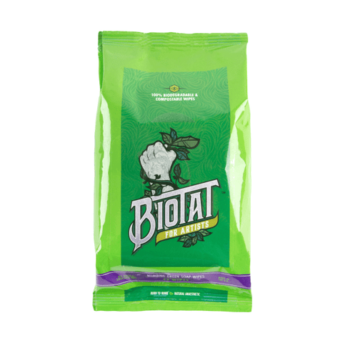 Biotat Numbing Green Soap Wipes - Pack of 40