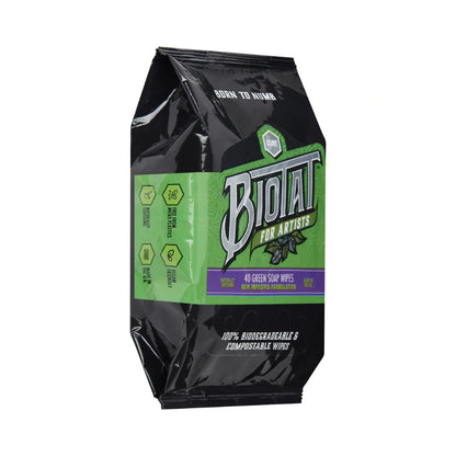 Biotat Numbing Green Soap Wipes (Pack of 40)