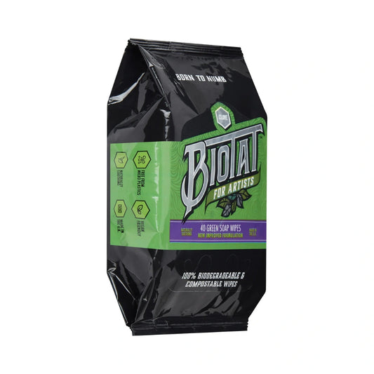 Biotat Numbing Green Soap Wipes (Pack of 40)