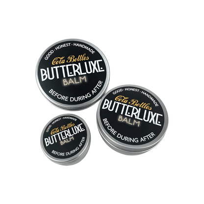 Butterluxe tattoo aftercare cola bottles balm available from Magnum Tattoo Supplies - multiple tins view