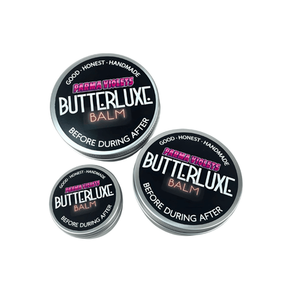 Butterluxe tattoo aftercare parma violets balm available from Magnum Tattoo Supplies - multiple tins view