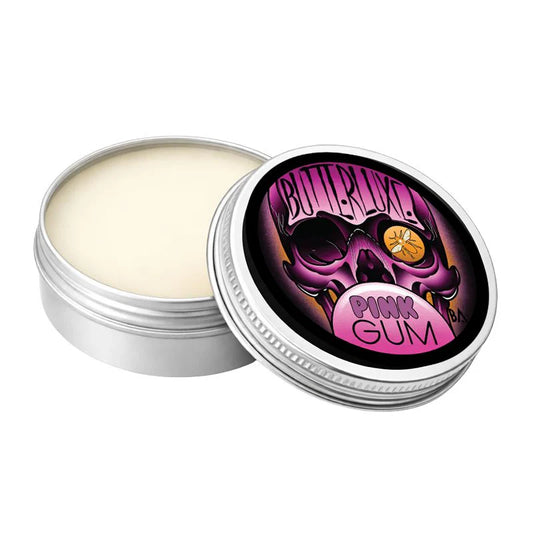 Butterluxe tattoo aftercare pink gum balm available from Magnum Tattoo Supplies - close-up product view