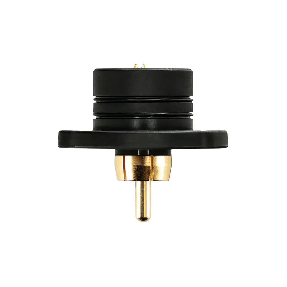 Critical Magnetic Battery RCA Converter power supply accessory available from Magnum Tattoo Supplies - side view