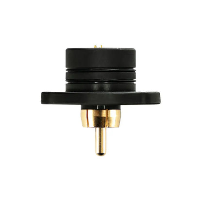 Critical Magnetic Battery RCA Converter power supply accessory available from Magnum Tattoo Supplies - side view