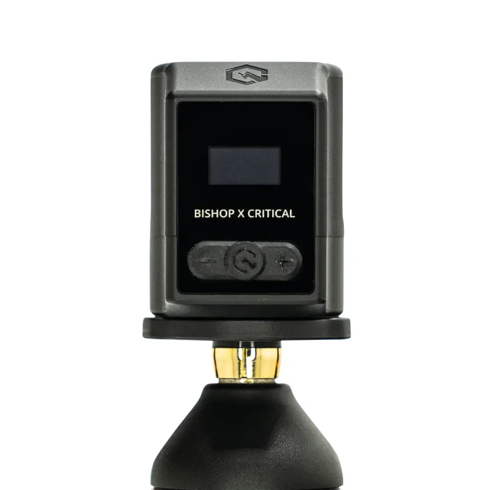 Critical Magnetic Battery RCA Converter power supply accessory available from Magnum Tattoo Supplies - rear view