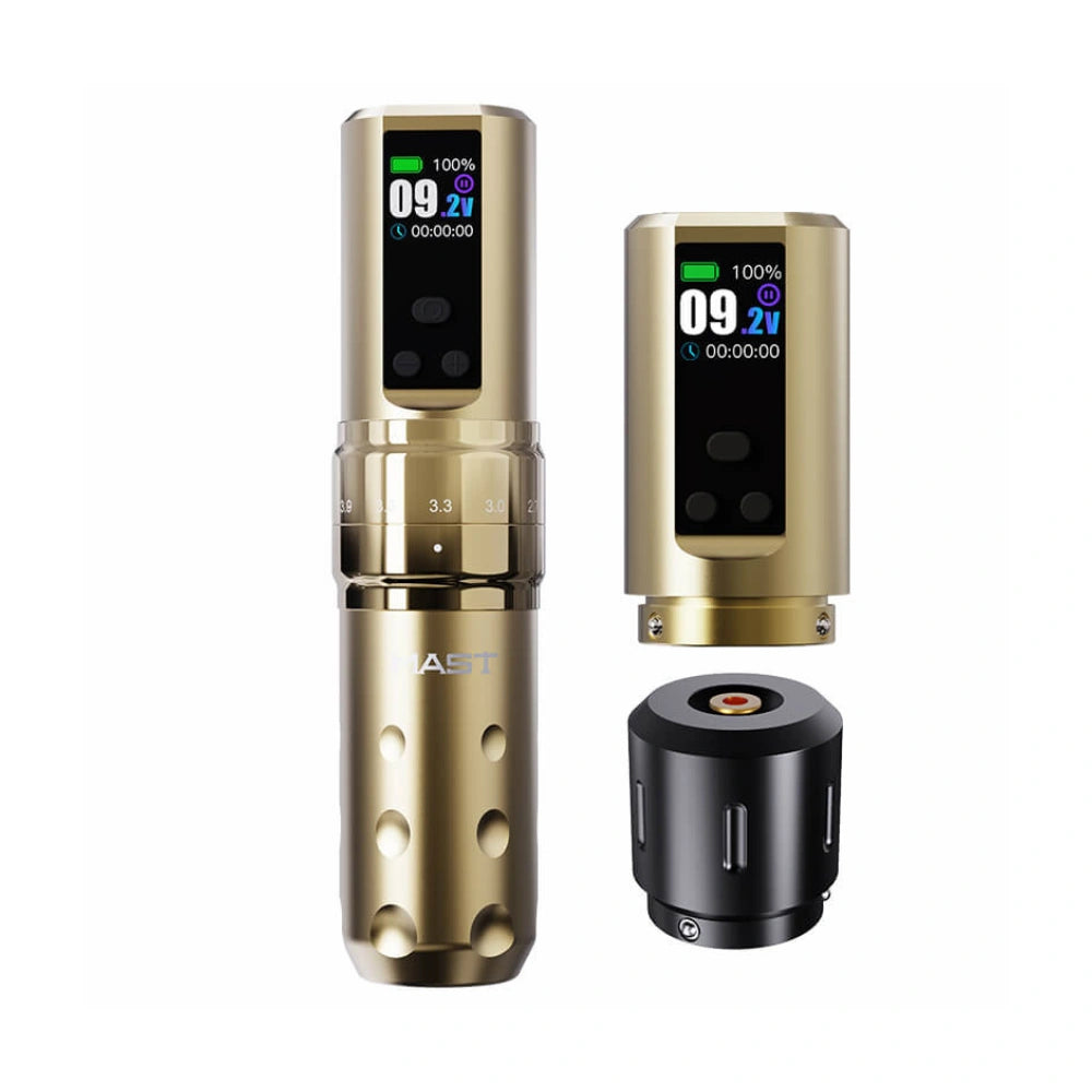 Mast Fold 2 Pro Wireless Tattoo Machine with Adjustable Stroke (2x Batteries)