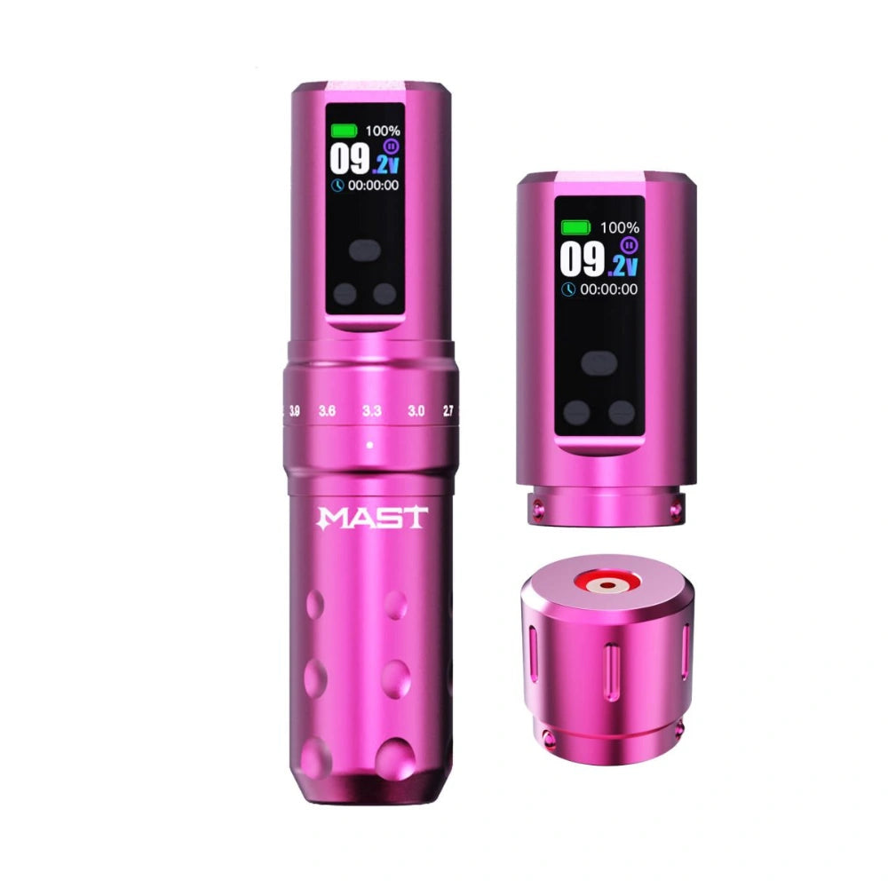 Mast Fold 2 Pro Wireless Tattoo Machine with Adjustable Stroke (2x Batteries)