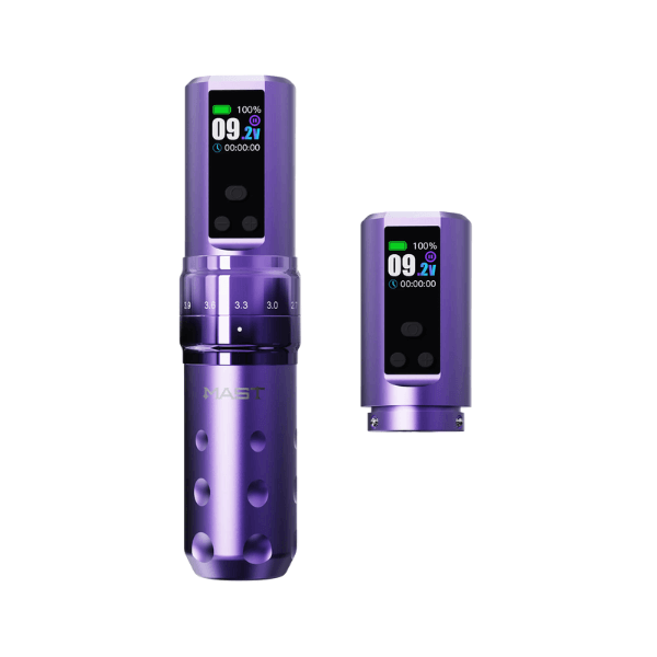 Mast Fold 2 Pro Wireless Tattoo Machine with Adjustable Stroke (2x Batteries) - magnumtattoosupplies