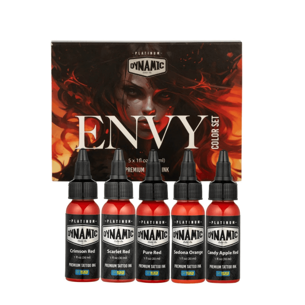 Dynamic Platinum Tattoo Ink Envy Colour Set (1oz)
