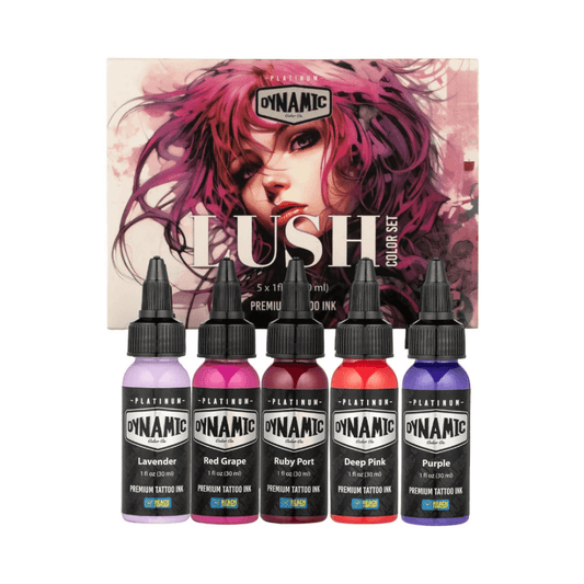 Dynamic Platinum Tattoo Ink Lush Colour Set (1oz)