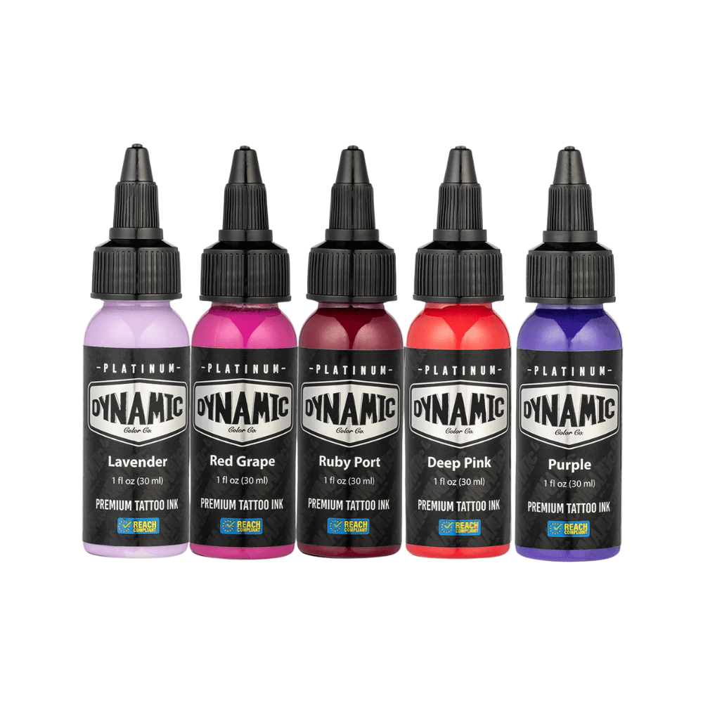Dynamic Platinum Tattoo Ink Lush Colour Set (1oz)