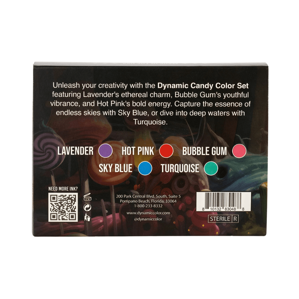 Dynamic Tattoo Ink Candy Colour Set (1oz)