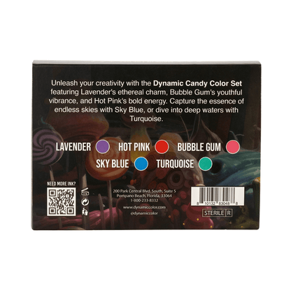 Dynamic Tattoo Ink Candy Colour Set (1oz)