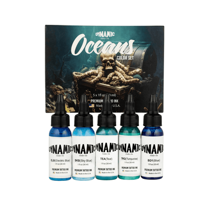 Dynamic Tattoo Ink Oceans Colour Set (1oz)