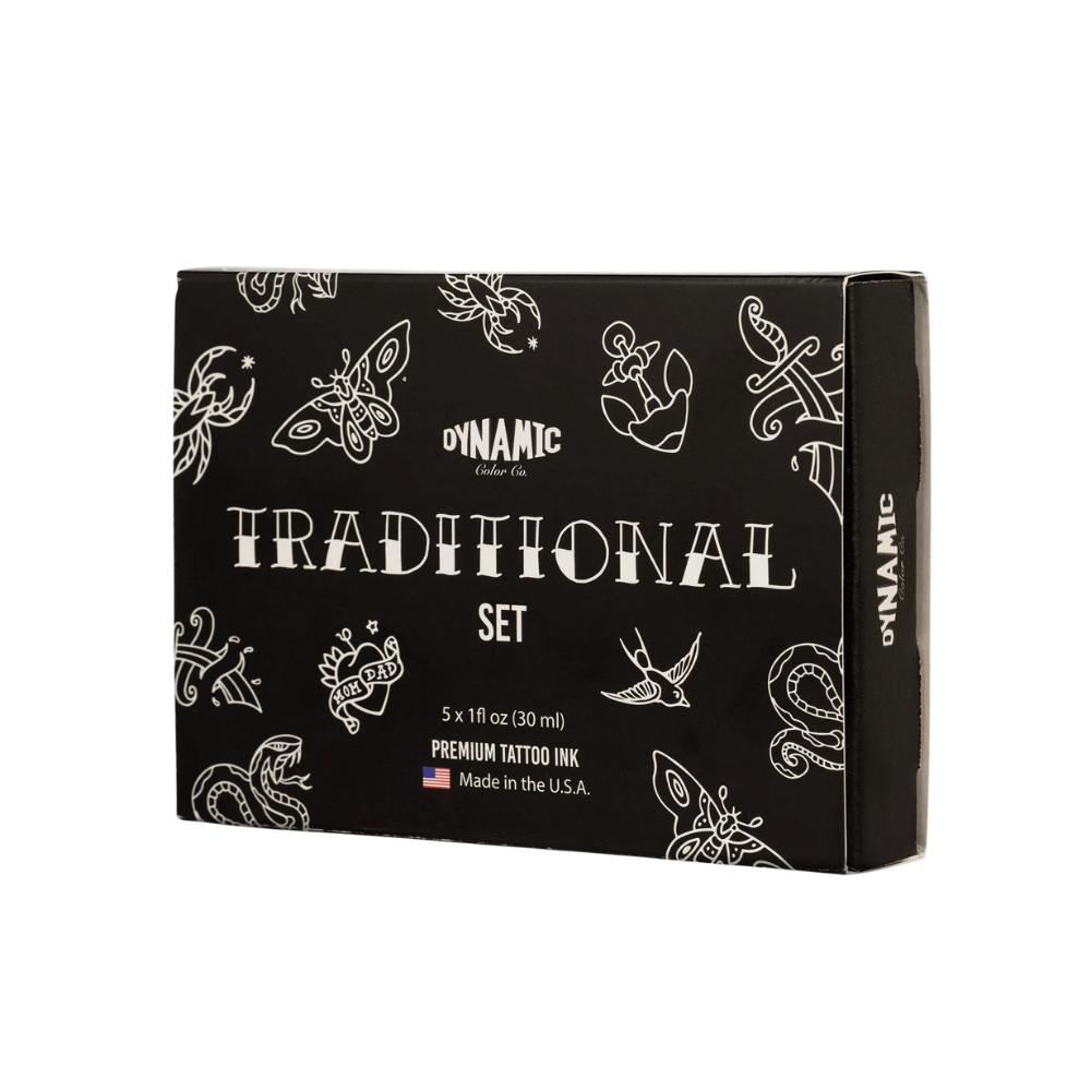 Dynamic Tattoo Ink Traditional Colour Set (1oz) - magnumtattoosupplies