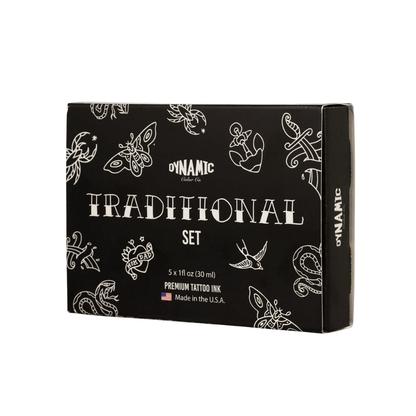 Dynamic Tattoo Ink Traditional Colour Set (1oz) - magnumtattoosupplies