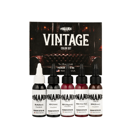 Dynamic Tattoo Ink Vintage Colour Set (1oz)