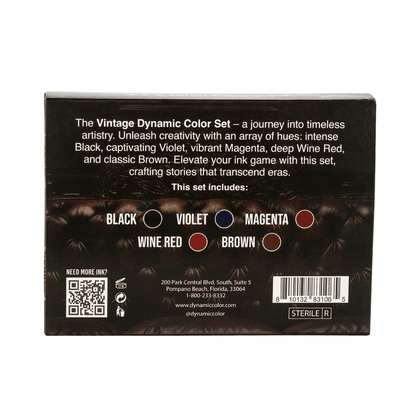 Dynamic Tattoo Ink Vintage Colour Set (1oz)