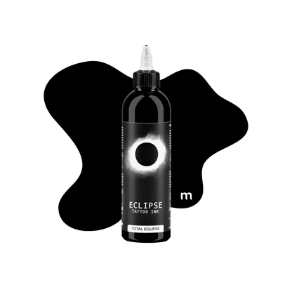 Eclipse Black Tattoo Ink (150ml) available from Magnum Tattoo Supplies UK - side view