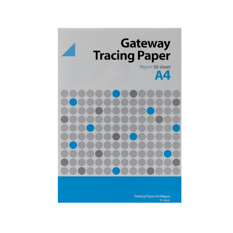 A4 Gateway Tracing Paper Pad 90gsm (50 sheets)