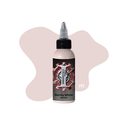 Industry Inks Holographic Sticker Colour 1oz tattoo ink available from Magnum Tattoo Supplies - berrily white bottle front view