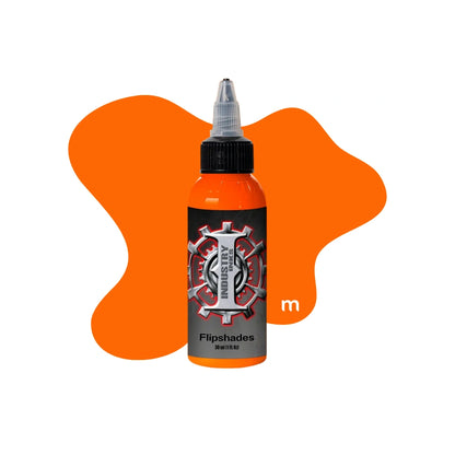 Industry Inks Holographic Sticker Colour 1oz tattoo ink available from Magnum Tattoo Supplies - flipshades bottle front view