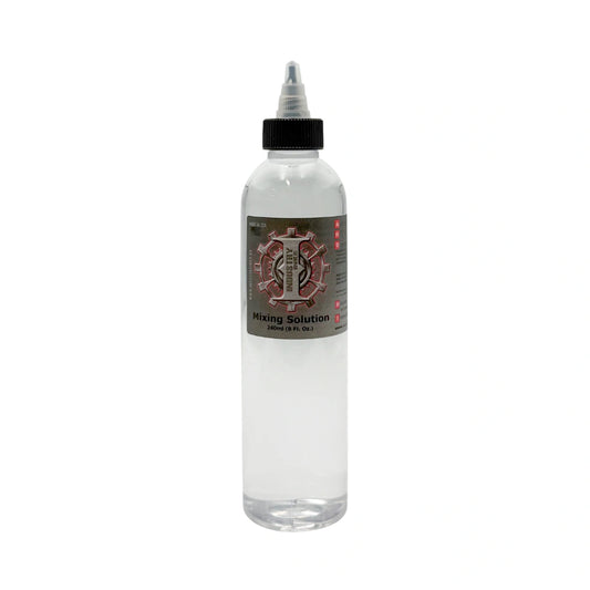 Industry Inks Mixing Solution 8oz available from Magnum Tattoo Supplies - bottle front view