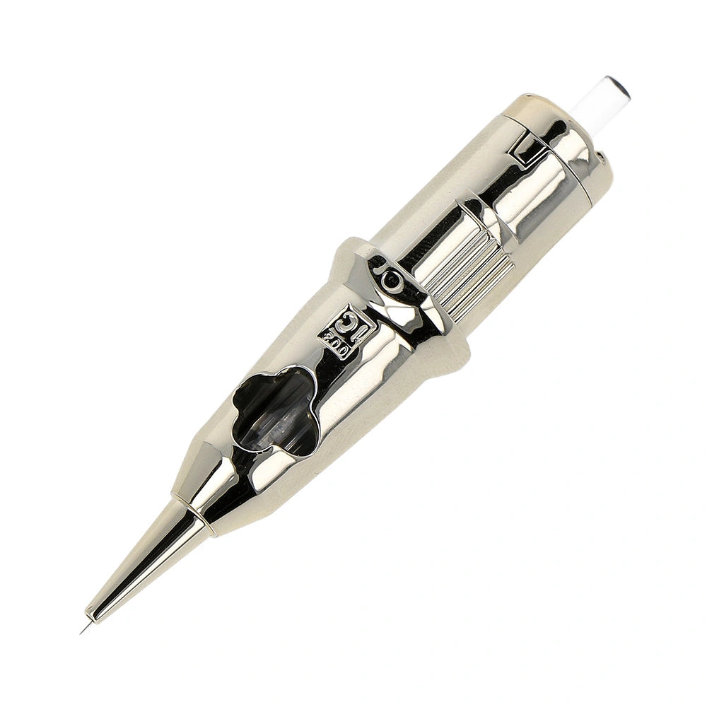 Kwadron Optima Gold PMU Cartridges Round Liners in PMU Supplies collection by Kwadron available from Magnum Tattoo Supplies - side profile view 2