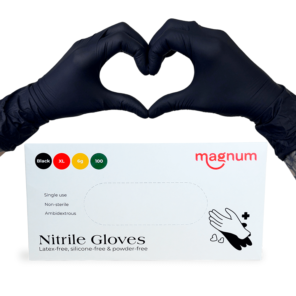 Magnum Black Nitrile Gloves (Box of 100)