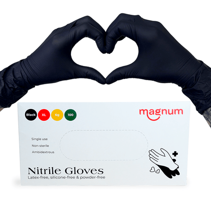 Magnum Black Nitrile Gloves (Box of 100)