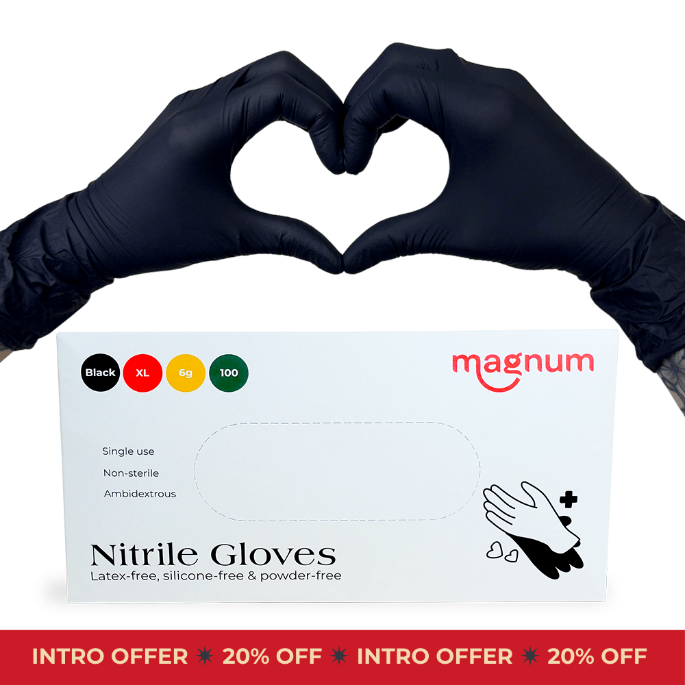 Magnum Black Nitrile Gloves (Box of 100)