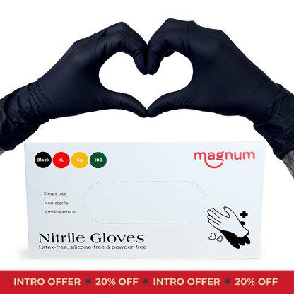 Magnum Black Nitrile Gloves (Box of 100)