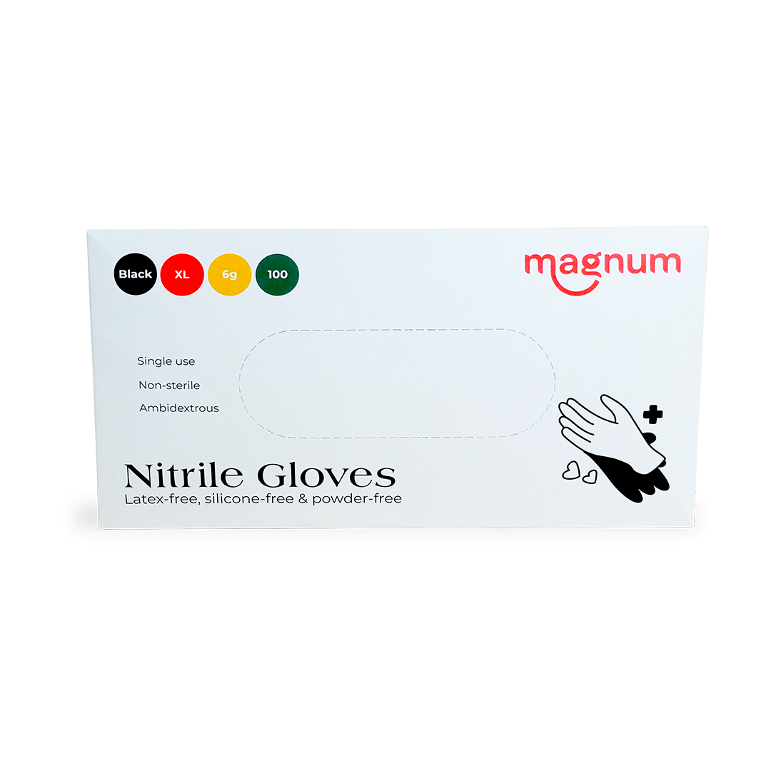 Magnum Black Nitrile Gloves (Box of 100)
