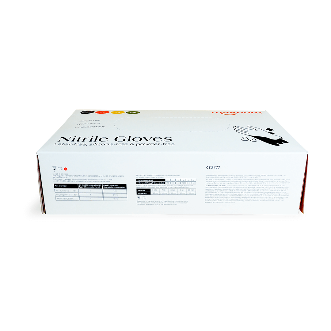 Magnum Black Nitrile Gloves (Box of 100)