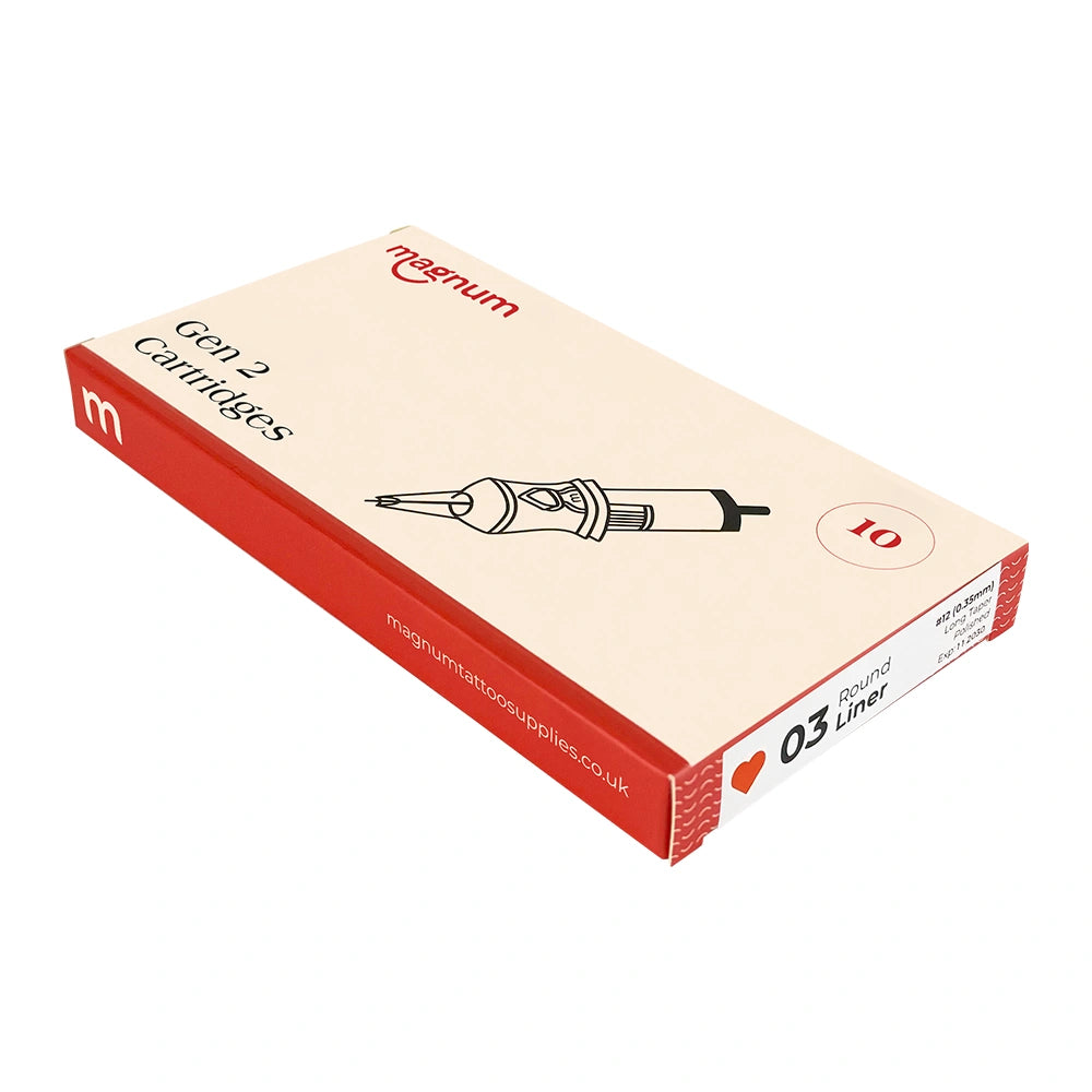 Magnum Gen 2 Tattoo Cartridges - Round Liners (10PCS)