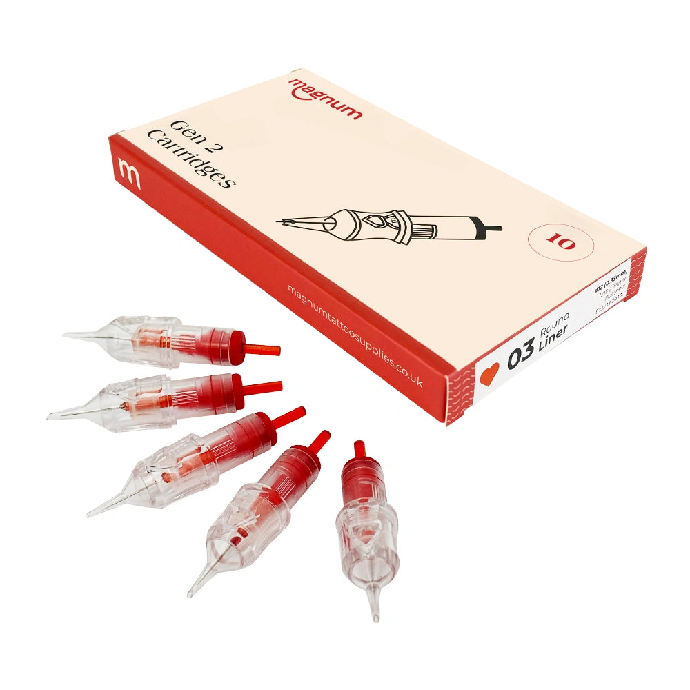 Magnum Gen 2 Tattoo Cartridges - Round Liners (10PCS)