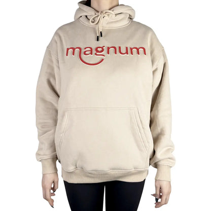 Magnum Logo Hoodie - Soft Ivory (Sizes S-2XL)