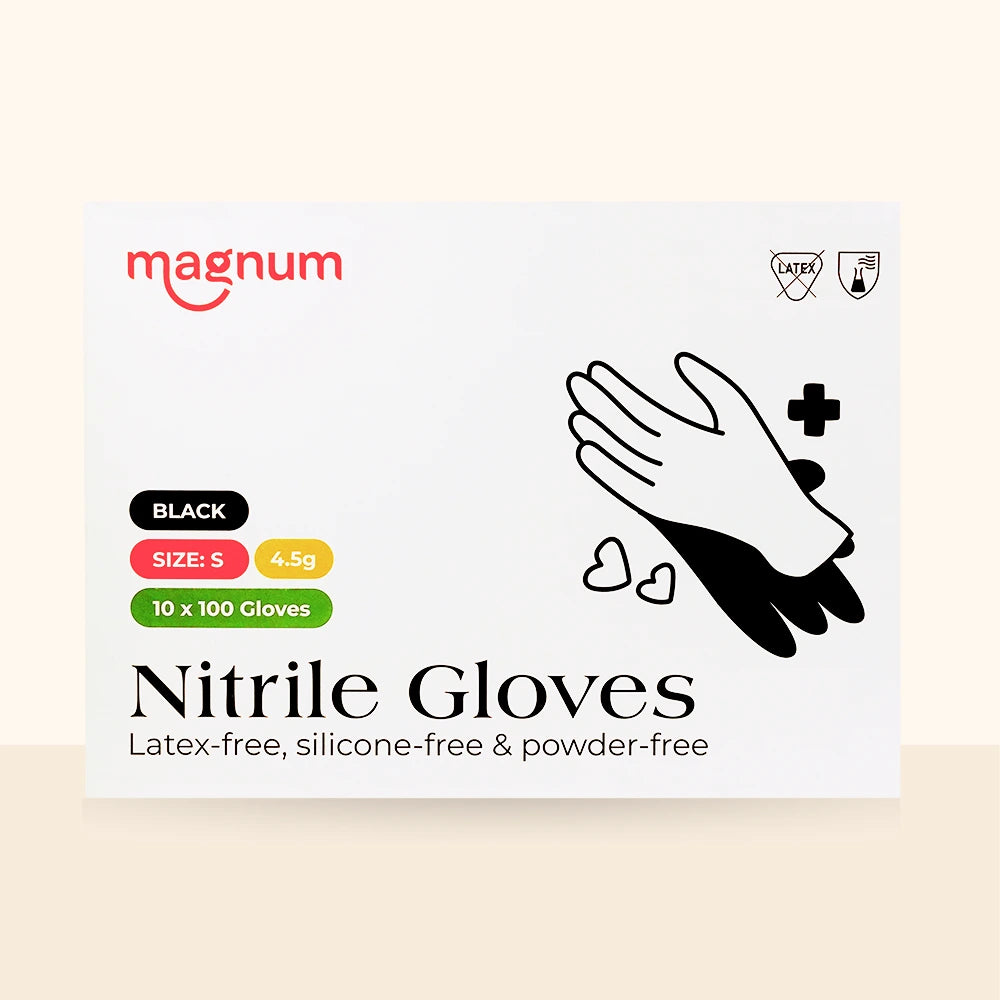 Magnum Black Nitrile Gloves (Case of 10 Boxes) - magnumtattoosupplies