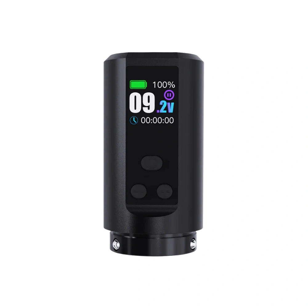 Mast Fold 2 Pro wireless battery pack from Dragonhawk from Magnum Tattoo Supplies - black front view