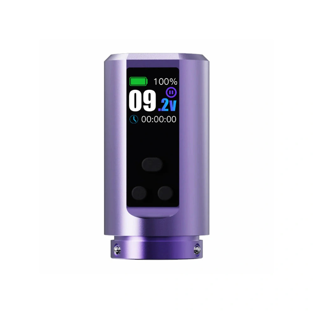 Mast Fold 2 Pro wireless battery pack from Dragonhawk from Magnum Tattoo Supplies - purple front view
