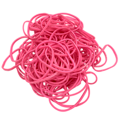 Pink Rubber Bands (200)
