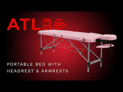 Atlas Portable Tattoo Bed With Headrest and Armrests