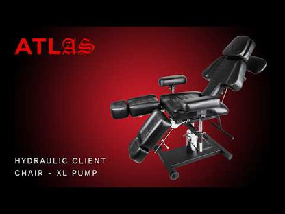 Atlas Hydraulic Tattoo Client Chair - Extra Large Pump