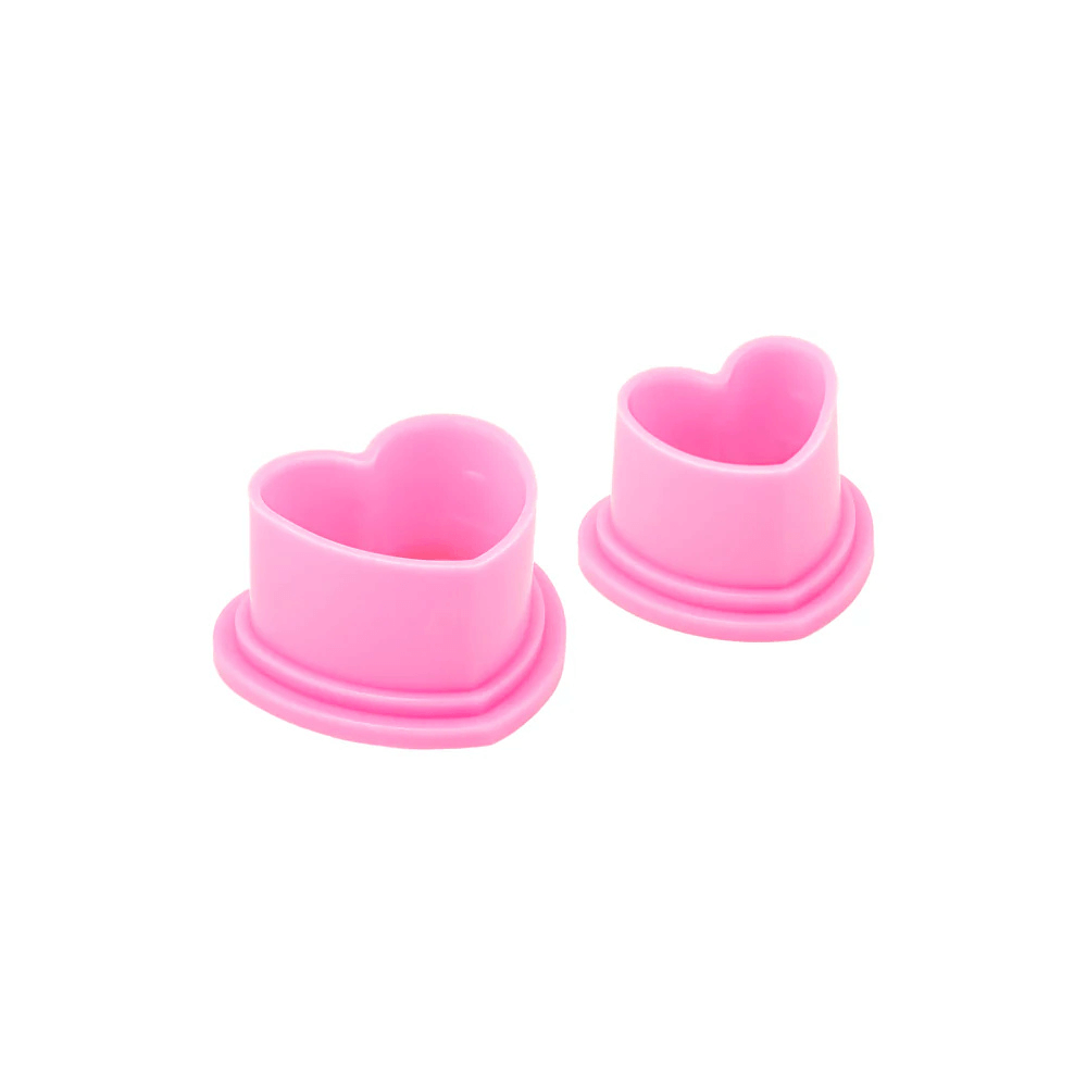 Saferly Silicone Heart Ink Caps - Medium #11 (Bag of 500) - magnumtattoosupplies