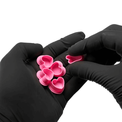 Saferly Silicone Heart Ink Caps - Medium #11 (Bag of 500) - magnumtattoosupplies