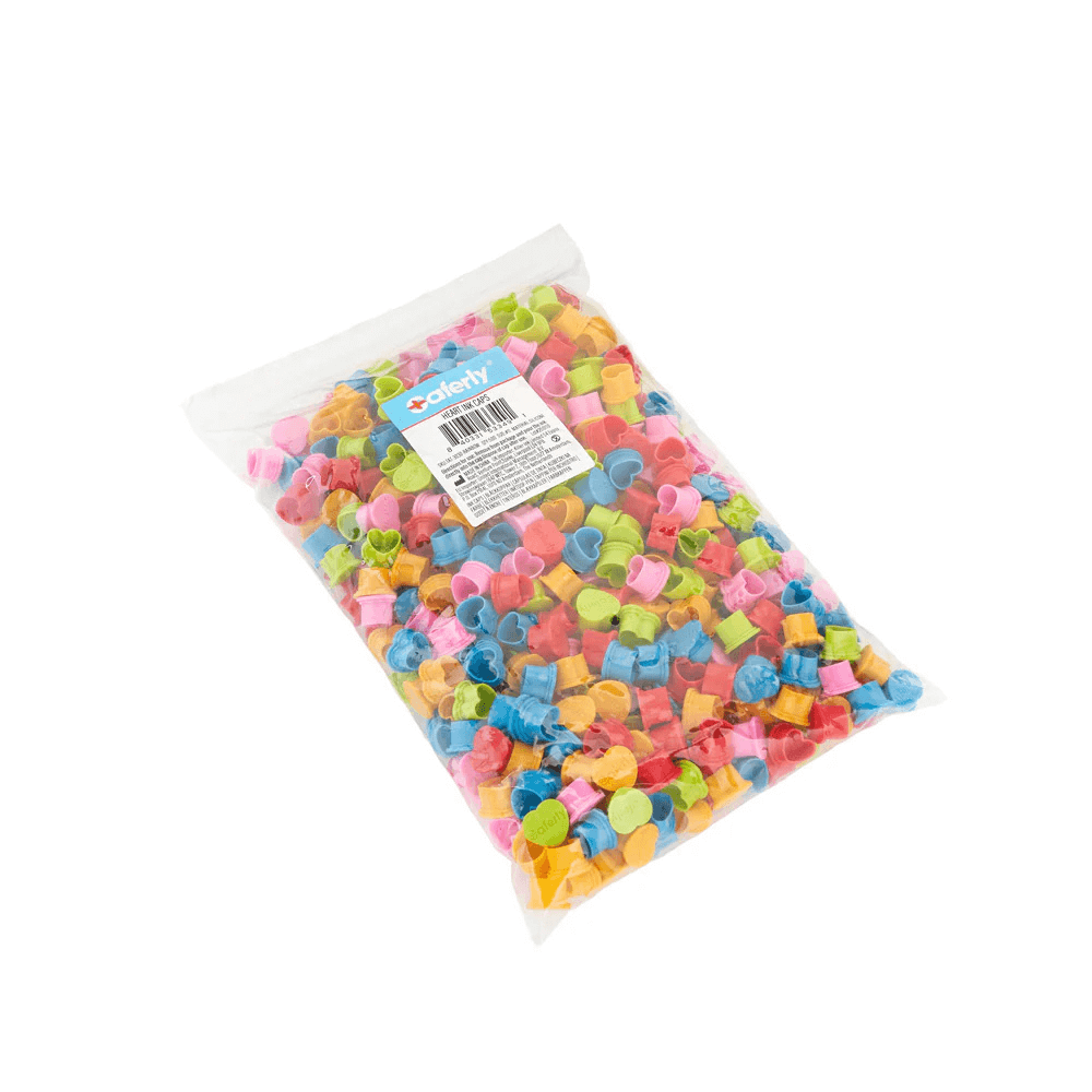 Saferly Silicone Heart Ink Caps - Medium #11 (Bag of 500) - magnumtattoosupplies