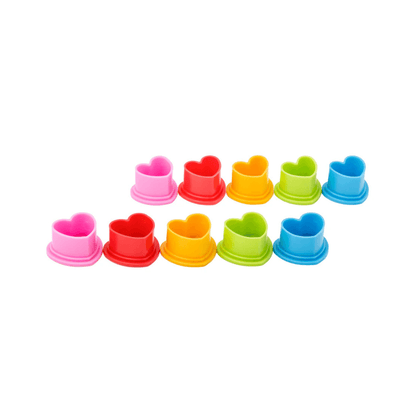 Saferly Silicone Heart Ink Caps - Medium #11 (Bag of 500) - magnumtattoosupplies