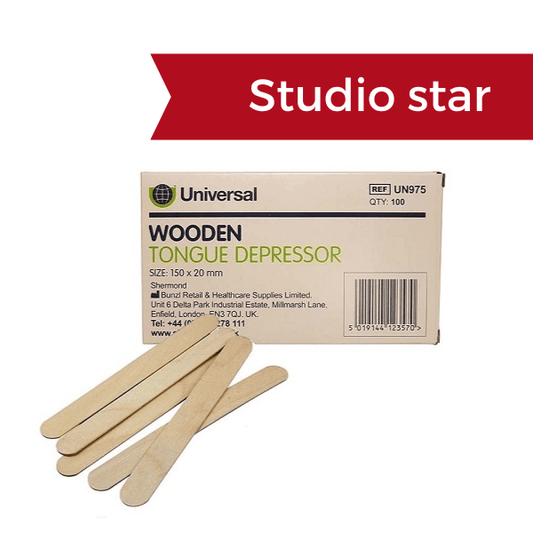 Universal Tongue Depressors (100) - Studio star - magnumtattoosupplies